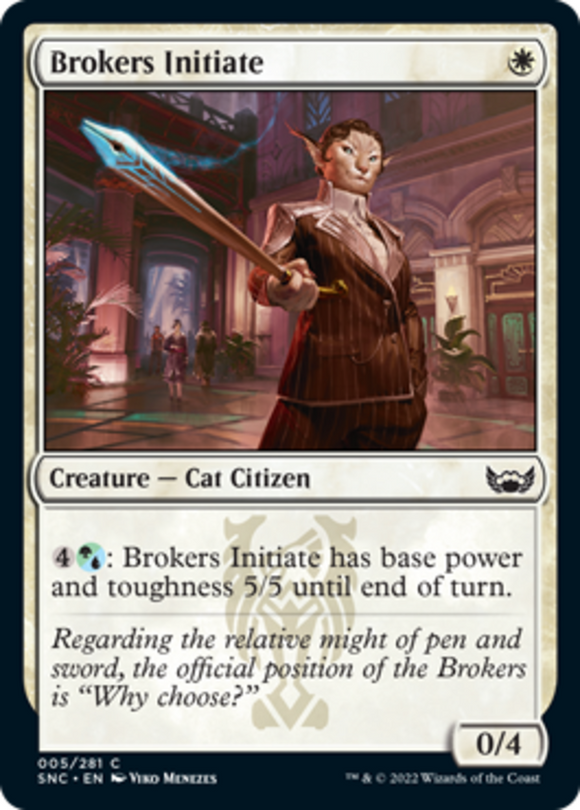 Brokers Initiate - Streets of New Capenna - English - NM - MTG