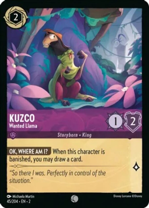 Kuzco - Wanted Llama - 45/204 - Common - Rise of the Floodborn NM