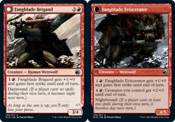 Fangblade Brigand // Fangblade Eviscerator - Innistrad: Midnight Hunt - English