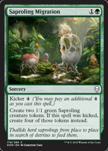 Saproling Migration - Dominaria - English - NM - MTG
