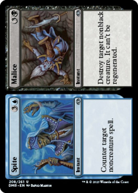Spite // Malice - Dominaria Remastered - English - NM - MTG