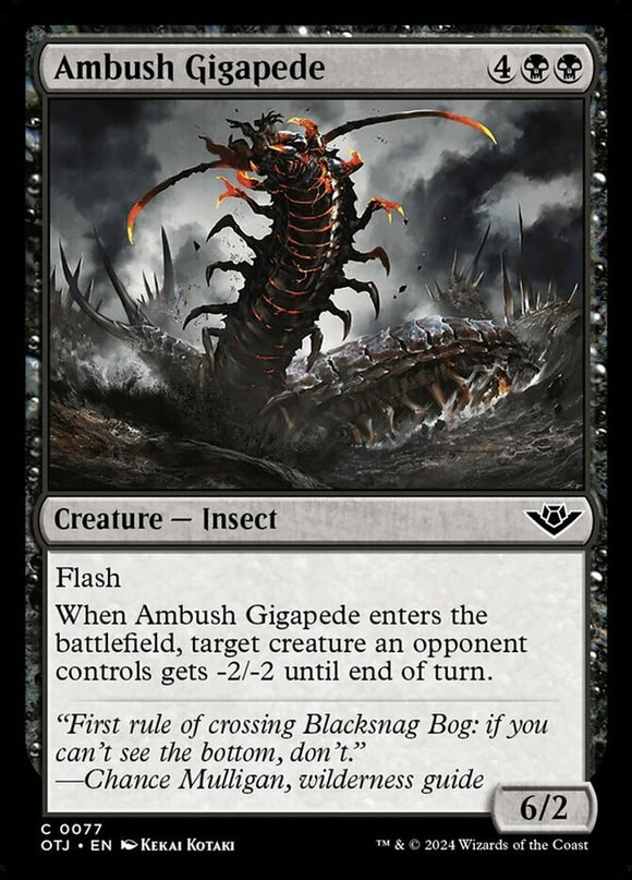 Ambush Gigapede - Outlaws of Thunder Junction - English - NM - MTG