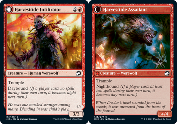 Harvesttide Infiltrator // Harvesttide Assailant - Innistrad: Midnight Hunt - En