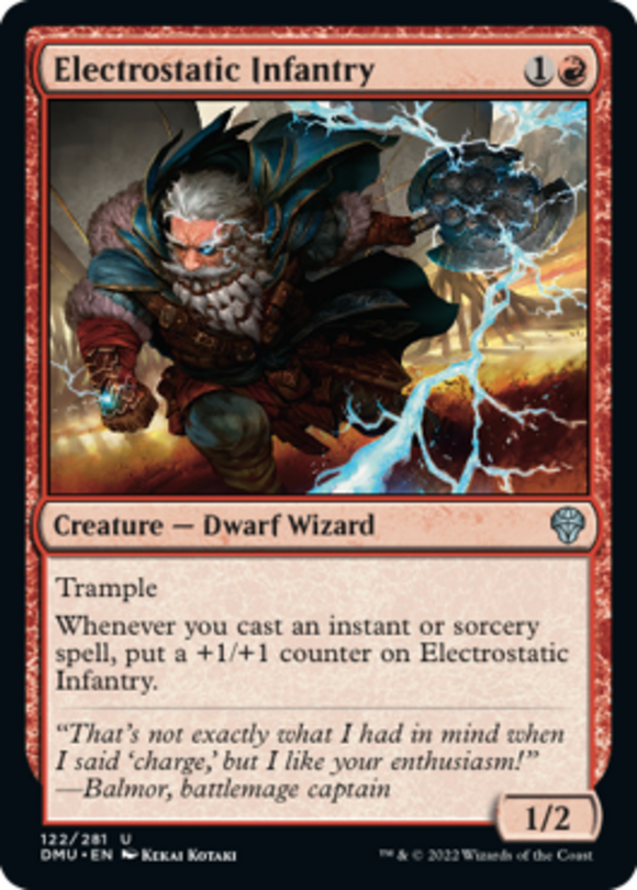 Electrostatic Infantry - Dominaria United - English - NM - MTG