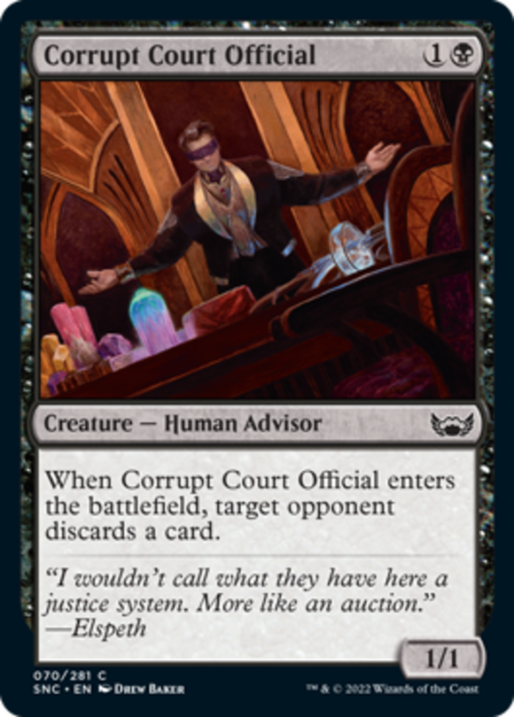 Corrupt Court Official - Streets of New Capenna - English - NM - MTG