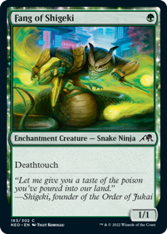 Fang of Shigeki - Kamigawa: Neon Dynasty - English - NM - MTG
