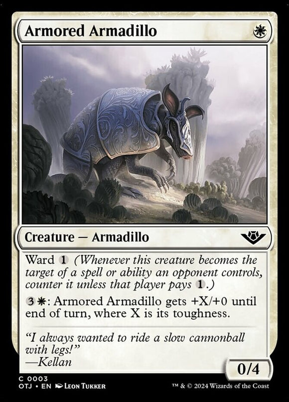 Armored Armadillo - Outlaws of Thunder Junction - English - NM - MTG