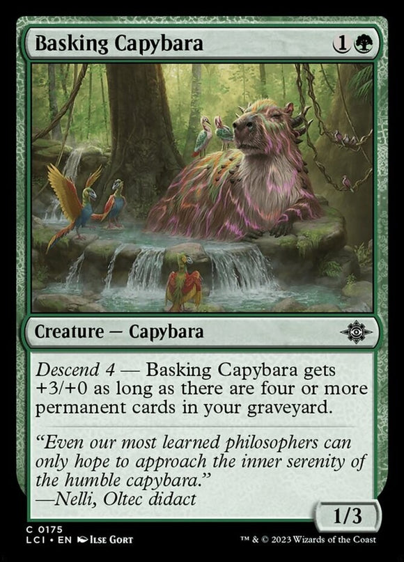Basking Capybara - Lost Caverns of Ixalan - English - NM - MTG