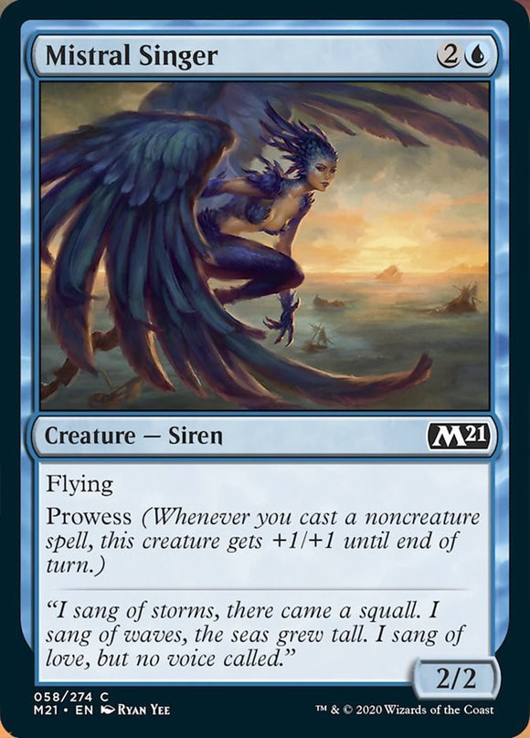 Mistral Singer - Core Set 2021 (M21) - English - NM - MTG