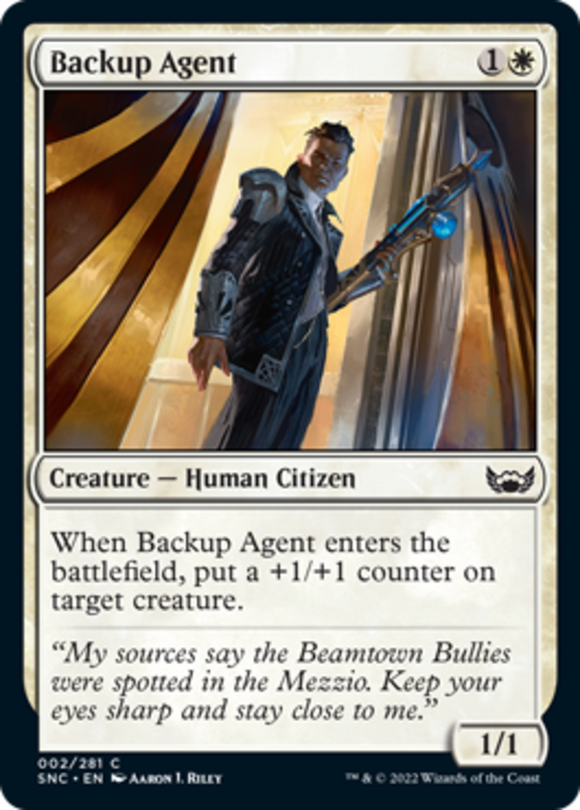 Backup Agent - Streets of New Capenna - English - NM - MTG