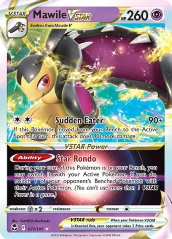 Mawile VSTAR - 071/195 - Ultra Rare - Sword & Shield - Silver Tempest NM - Pokem
