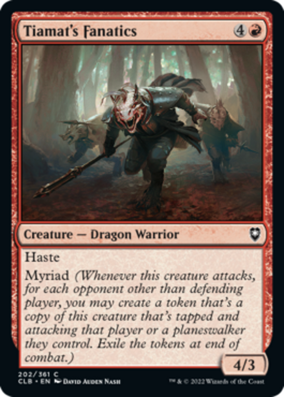 Tiamat's Fanatics - Battle for Baldur's Gate - English - NM - MTG