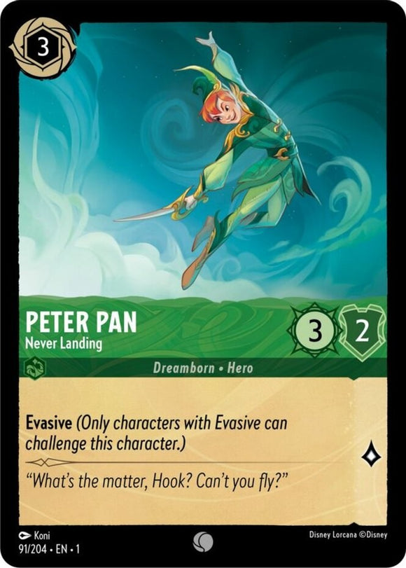 Peter Pan - Never Landing - 91/204 - Common - The First Chapter NM