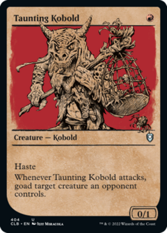 Taunting Kobold - Showcase - Battle for Baldur's Gate - English - NM - MTG