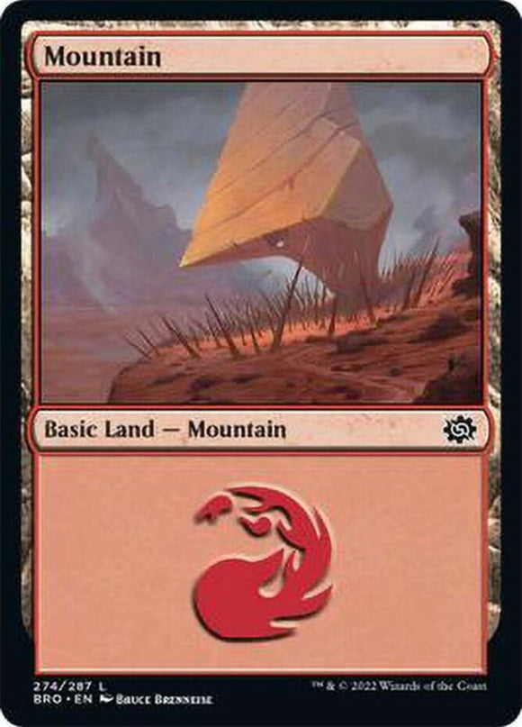 Mountain (274) - The Brothers' War - English - NM - MTG