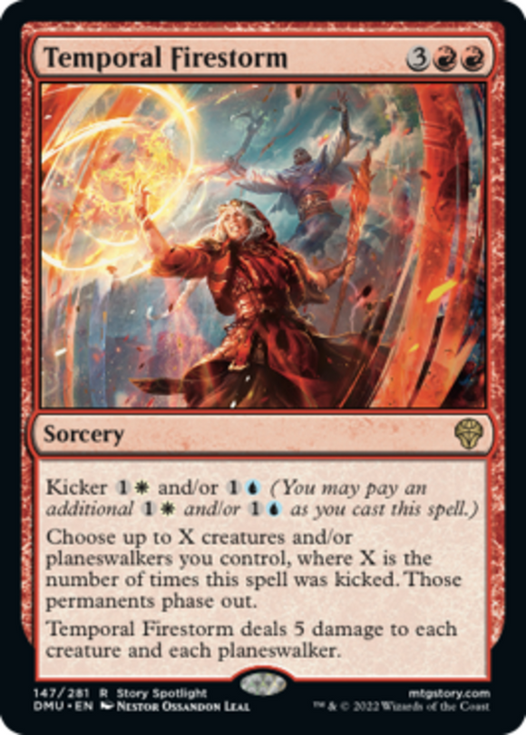 Temporal Firestorm - Dominaria United - English - NM - MTG