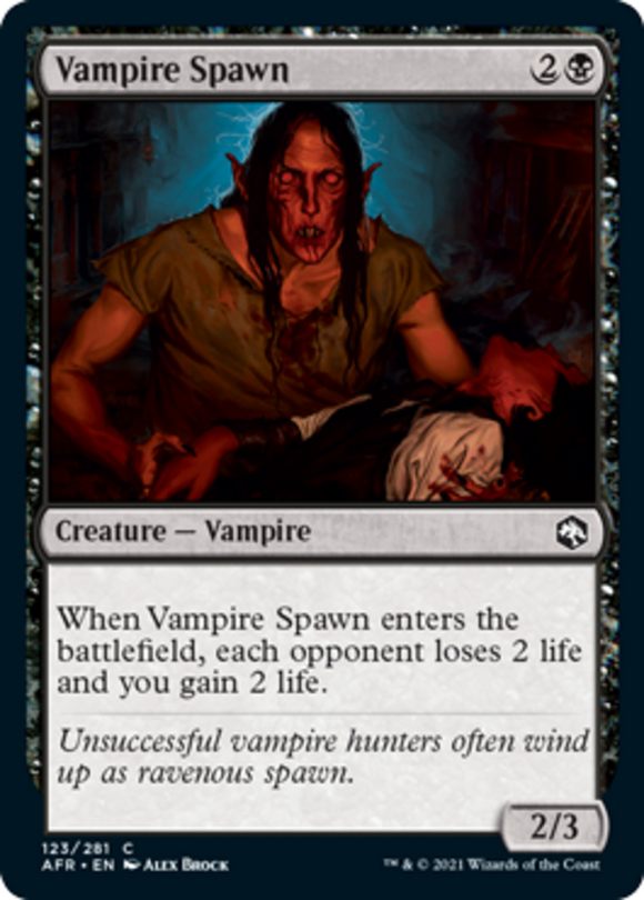 Vampire Spawn - Forgotten Realms - English - NM - MTG