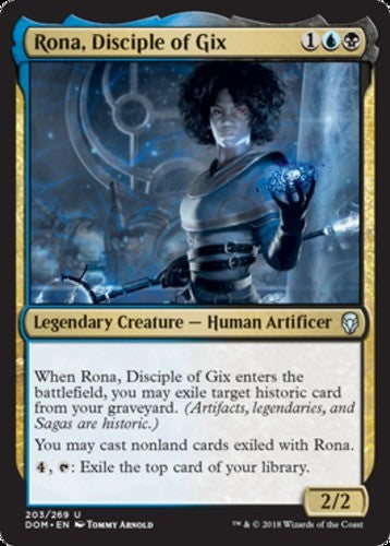 Rona, Disciple of Gix - Dominaria - English - NM - MTG