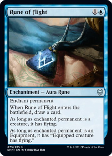 Rune of Flight - Kaldheim - English - NM - MTG