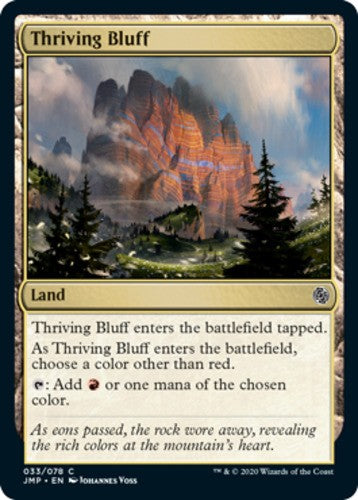 Thriving Bluff - Jumpstart - English - NM - MTG