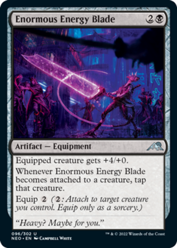 Enormous Energy Blade - Kamigawa: Neon Dynasty - English - NM - MTG