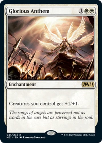 Glorious Anthem - Core Set 2021 (M21) - English - NM - MTG