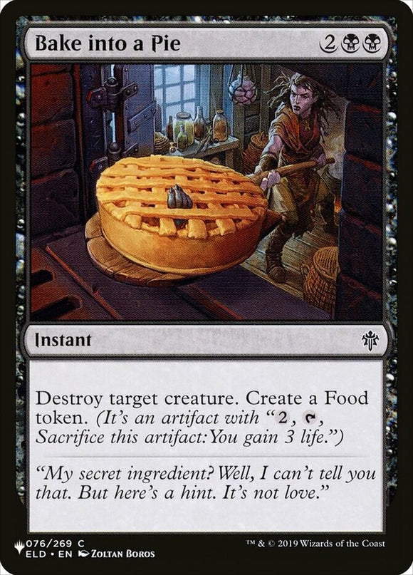 Bake into a Pie - The List - The List - English - NM - MTG