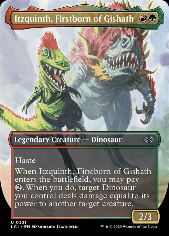 Itzquinth, Firstborn of Gishath - Borderless - Lost Caverns of Ixalan - English
