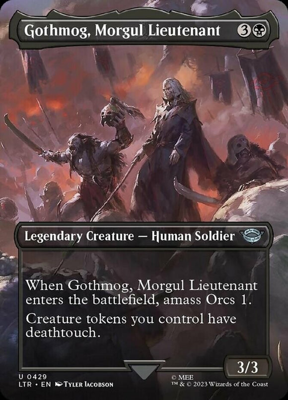 Gothmog, Morgul Lieutenant - Borderless - Lord of the Rings - English - NM - MTG