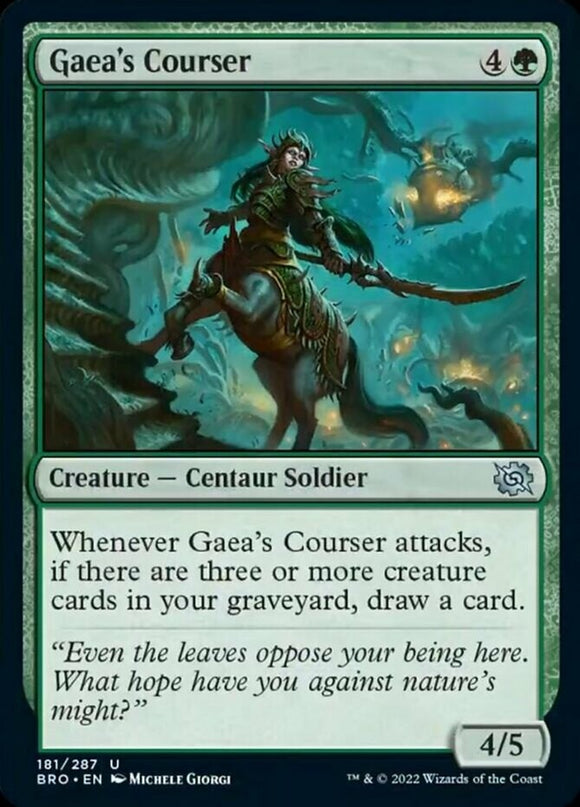Gaea's Courser - The Brothers' War - English - NM - MTG