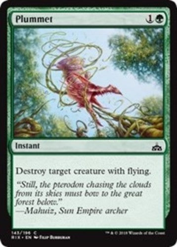 Plummet - Rivals of Ixalan - English - NM - MTG