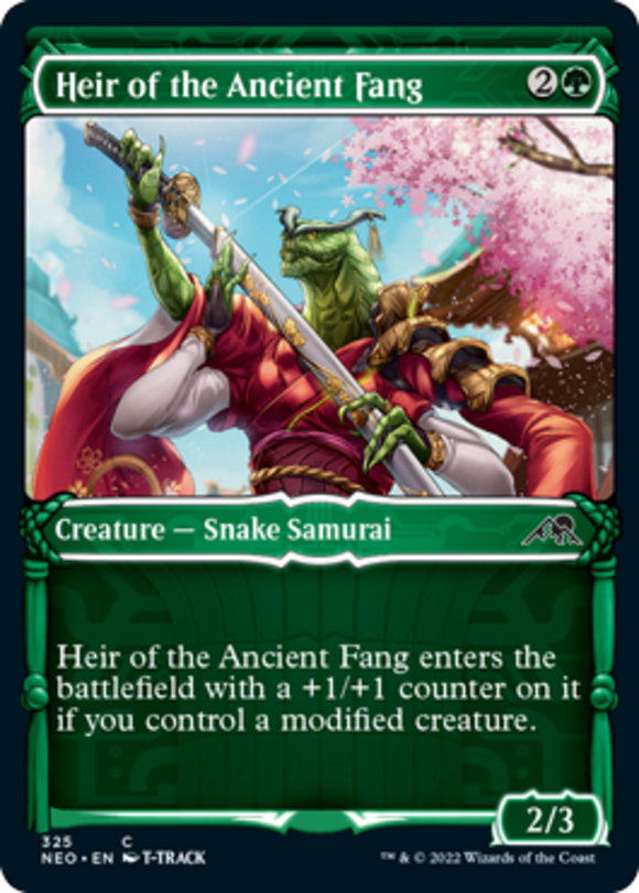 Heir of the Ancient Fang - Showcase - Kamigawa: Neon Dynasty - English - NM - MT