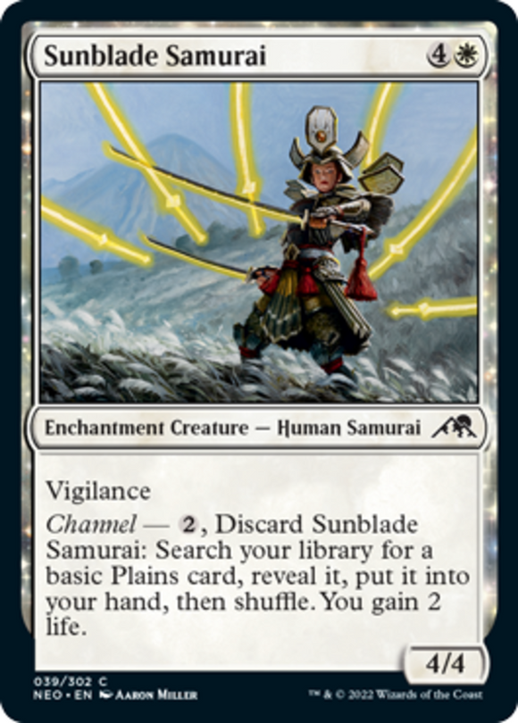 Sunblade Samurai - Kamigawa: Neon Dynasty - English - NM - MTG
