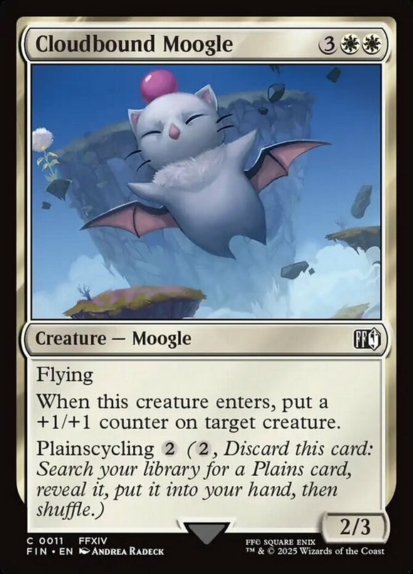 Cloudbound Moogle - Final Fantasy - English - NM - MTG