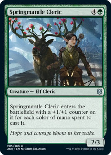 Springmantle Cleric - Zendikar Rising - English - NM - MTG