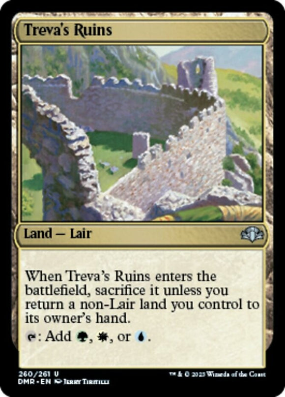 Treva's Ruins - Dominaria Remastered - English - NM - MTG