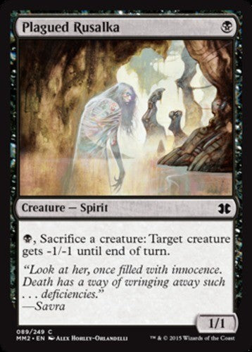 Plagued Rusalka - Modern Masters 2015 - English - NM - MTG