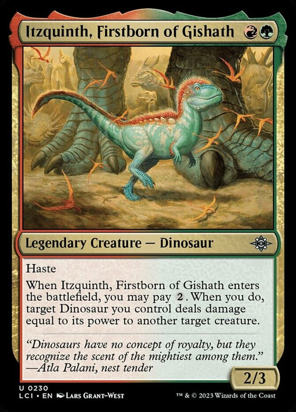 Itzquinth, Firstborn of Gishath - Lost Caverns of Ixalan - English - NM - MTG