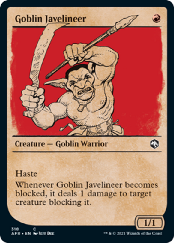 Goblin Javelineer - Showcase - Forgotten Realms - English - NM - MTG