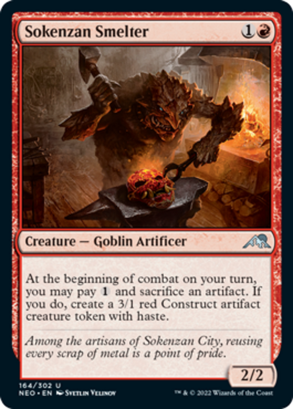Sokenzan Smelter - Kamigawa: Neon Dynasty - English - NM - MTG