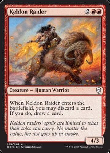 Keldon Raider - Dominaria - English - NM - MTG