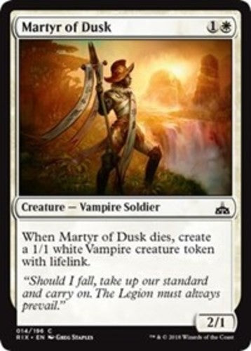 Martyr of Dusk - Rivals of Ixalan - English - NM - MTG