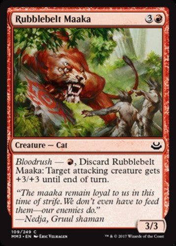 Rubblebelt Maaka - Modern Masters 2017 - English - NM - MTG