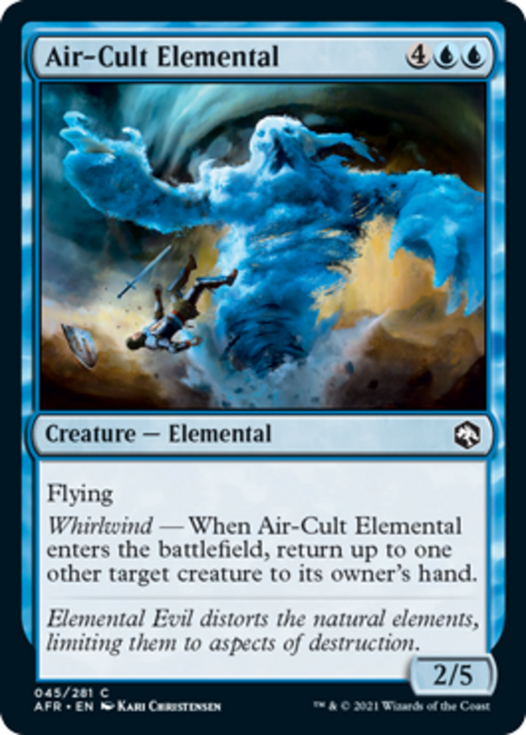 Air-Cult Elemental - Forgotten Realms - English - NM - MTG