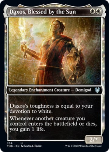 Daxos, Blessed by the Sun - Showcase - Theros Beyond Death - English - NM - MTG
