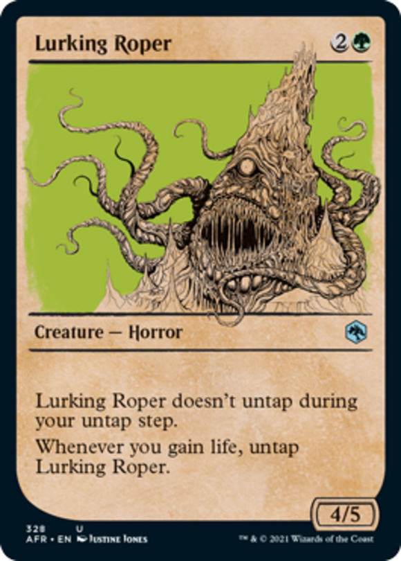 Lurking Roper - Showcase - Forgotten Realms - English - NM - MTG
