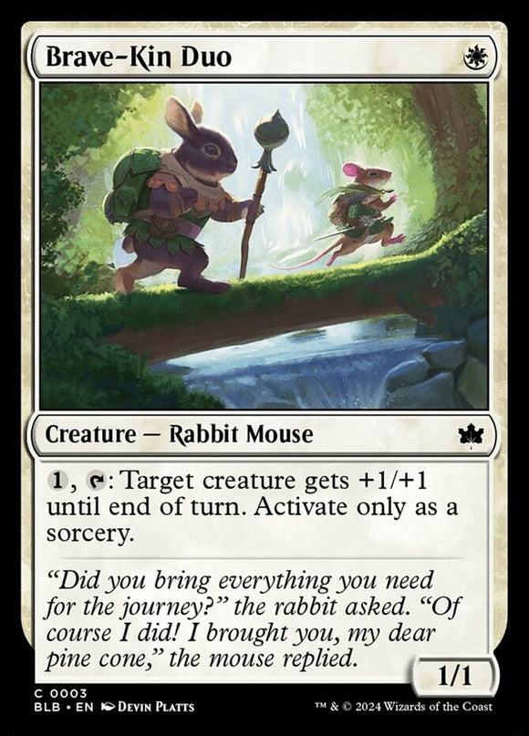 Brave-Kin Duo - Bloomburrow - English - NM - MTG