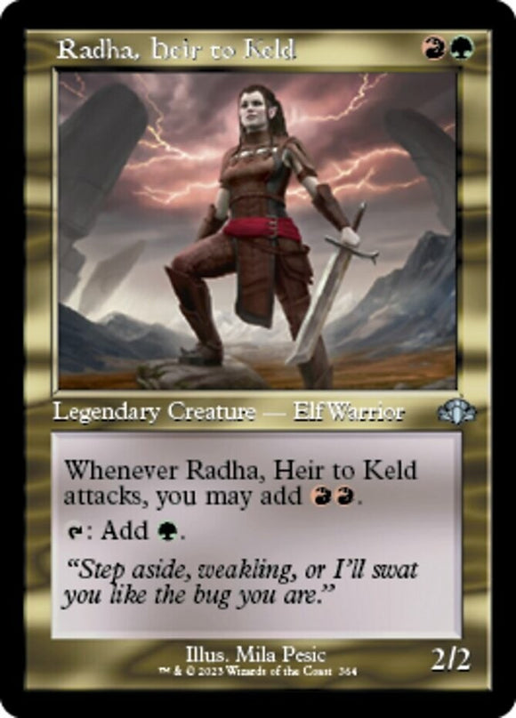 Radha, Heir to Keld - Retro Frame - Dominaria Remastered - English - NM - MTG