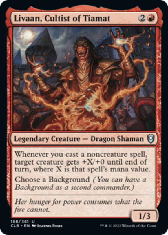 Livaan, Cultist of Tiamat - Battle for Baldur's Gate - English - NM - MTG