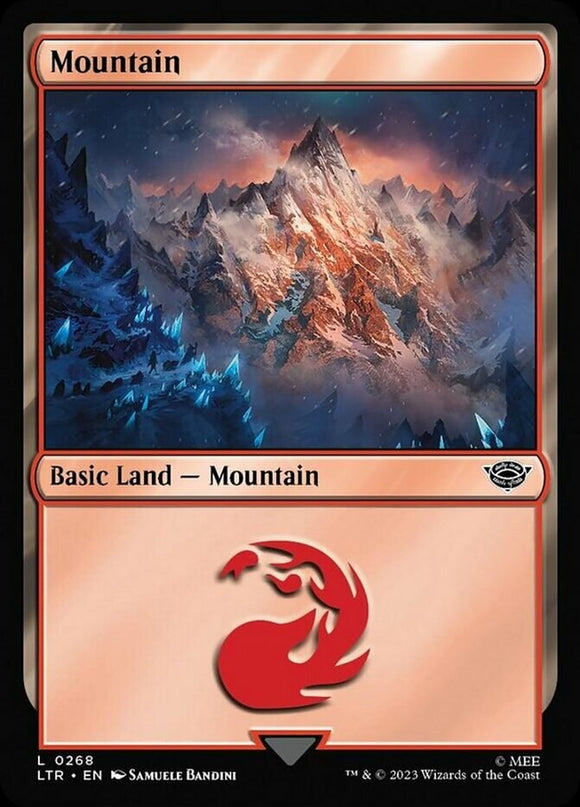 Mountain (0268) - Lord of the Rings - English - NM - MTG
